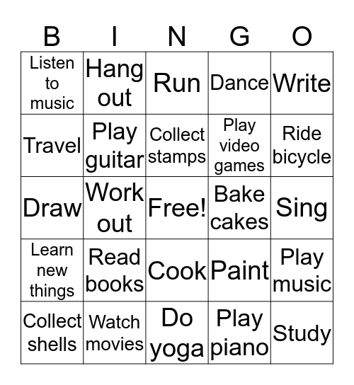 Human Bingo Card