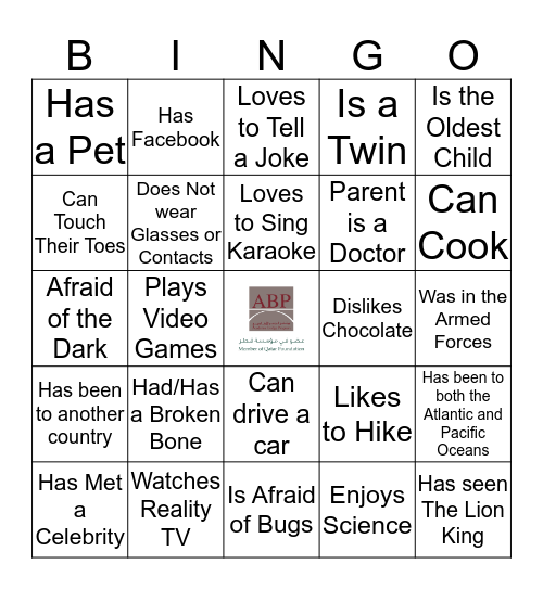 ICEBREAKER BINGO Card