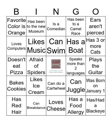 ICEBREAKER BINGO Card