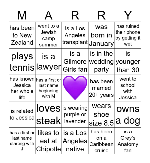 Find someone who...                                                            (write their name on the square - you cannot use the same person twice!) Bingo Card
