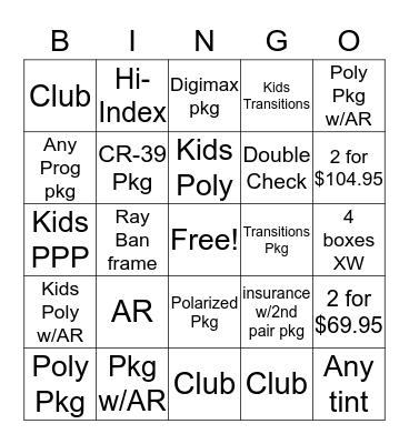 Period 8 Week 1 Bingo Card