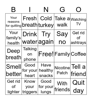 Fresh Life Bingo Card
