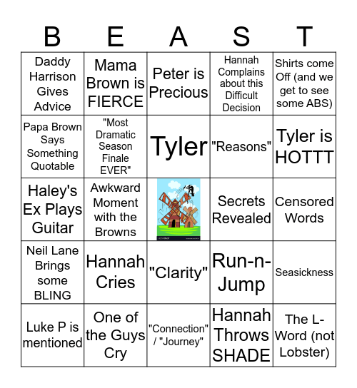 Finale - Night #1 Bingo Card