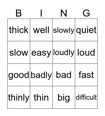 Bingo Card