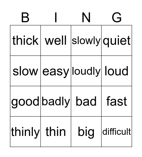 Bingo Card