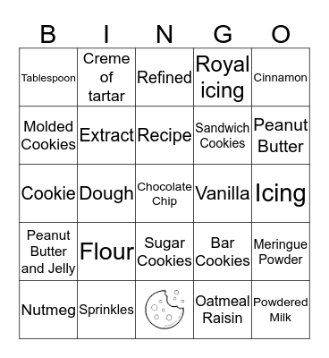 Cookie Day! Bingo Card