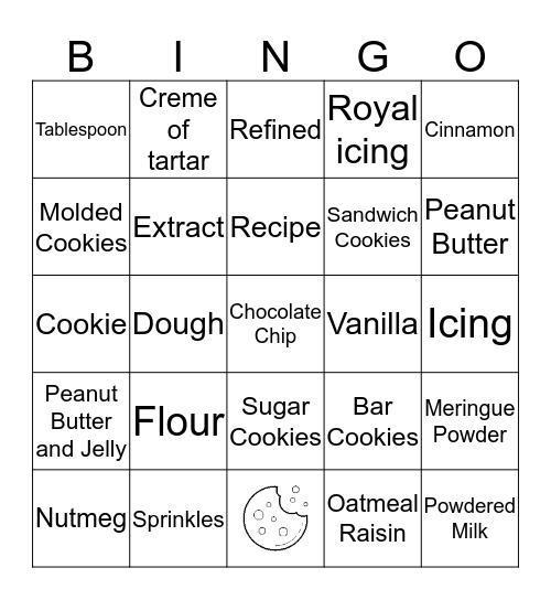 Cookie Day! Bingo Card
