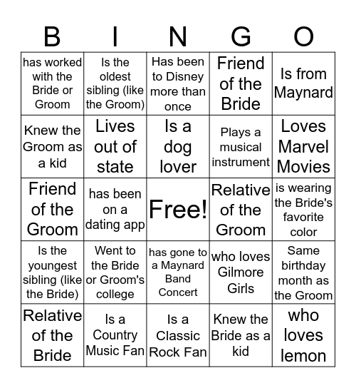 Find Someone Who... Bingo Card