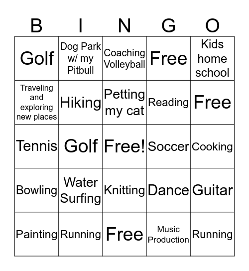 Gilbarco Bingo  Bingo Card