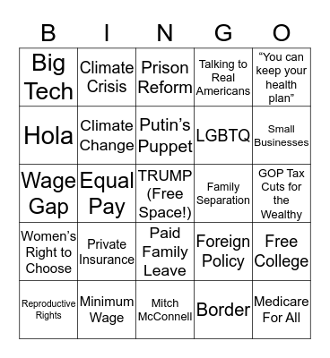 WE ARE WATCHING Bingo Card