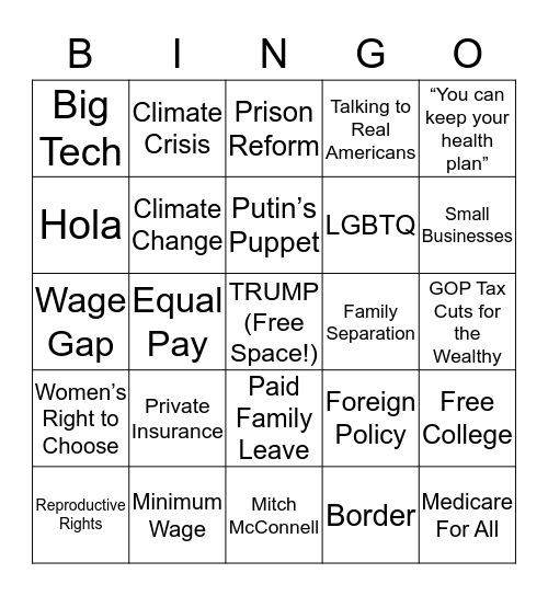 WE ARE WATCHING Bingo Card