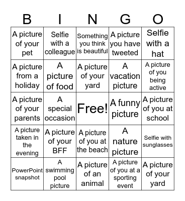 Hughey Back To School BINGO Card