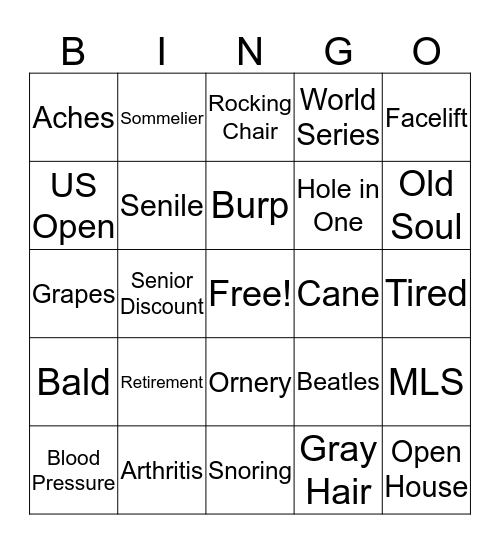 Todd & Tom Birthday Bingo Card