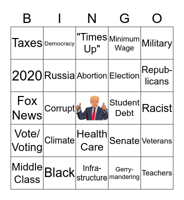 Debate Bingo Card