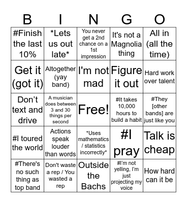 13.17.19 Bingo Card