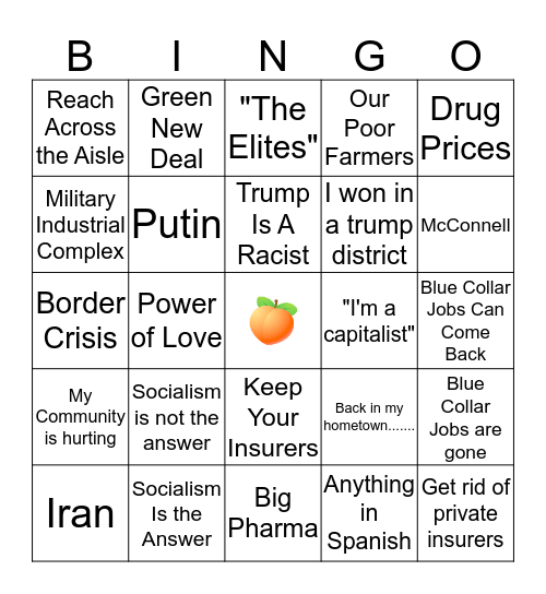 Democrat Shenanigans Bingo Card