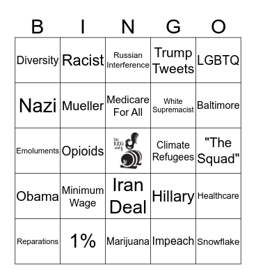 2020 Democratic Debate Bingo Card