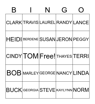 GETTING TO KNOW YOU Bingo Card