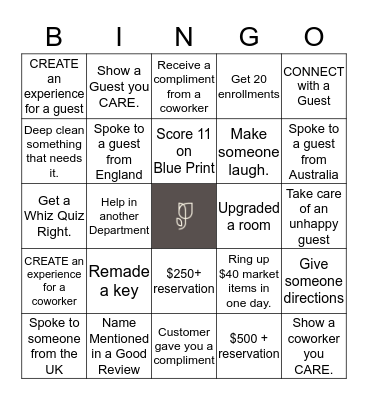 August BINGO Card