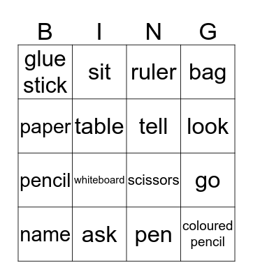 NZSL BINGO Card