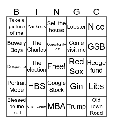 Merrill Bingo! Bingo Card