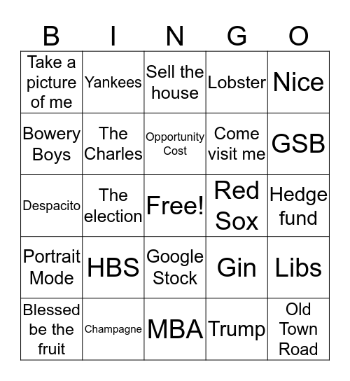 Merrill Bingo! Bingo Card