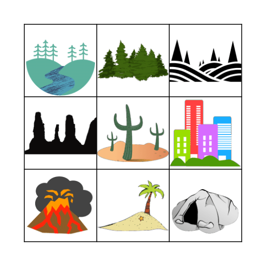 Geography Bingo Card