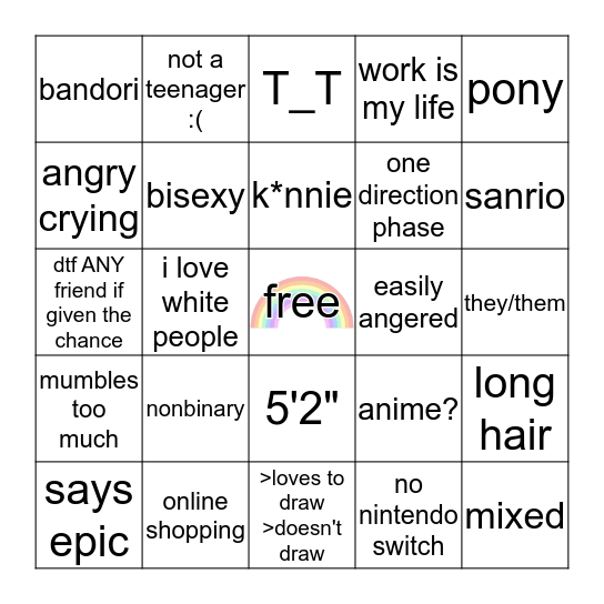 wosa bingo Card