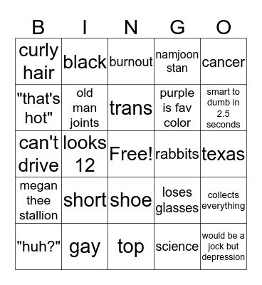 how similar are you to taika bingo Card
