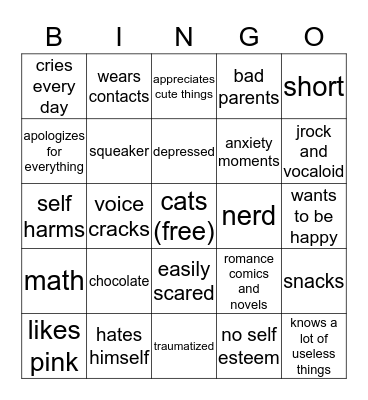 trivia boi bingo Card