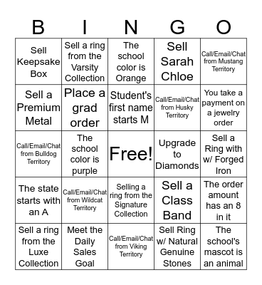 RBO Bingo Card