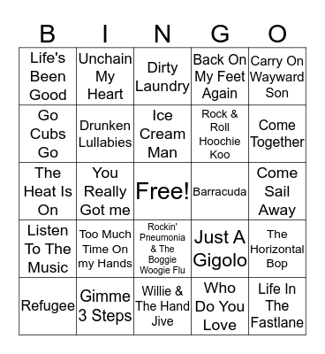 Miscellaneous #1 Bingo Card