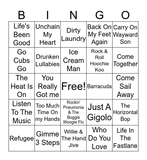 Miscellaneous #1 Bingo Card