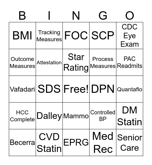 Bingo Card