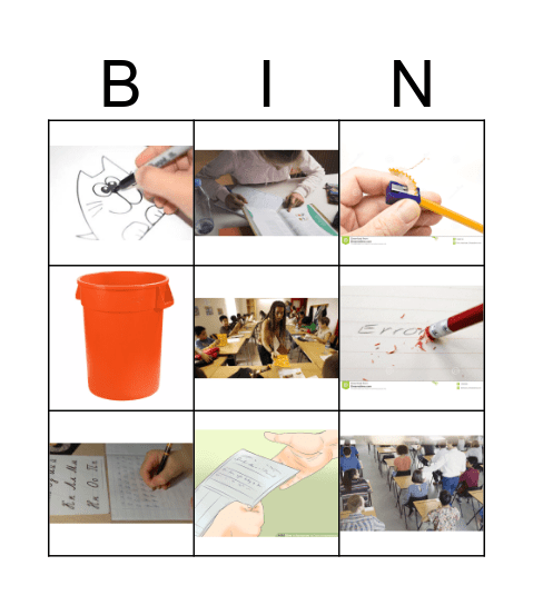 Classroom Instructions Bingo Card