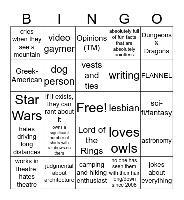 BINGO WITH LENNY @BREQVENDAAI Bingo Card