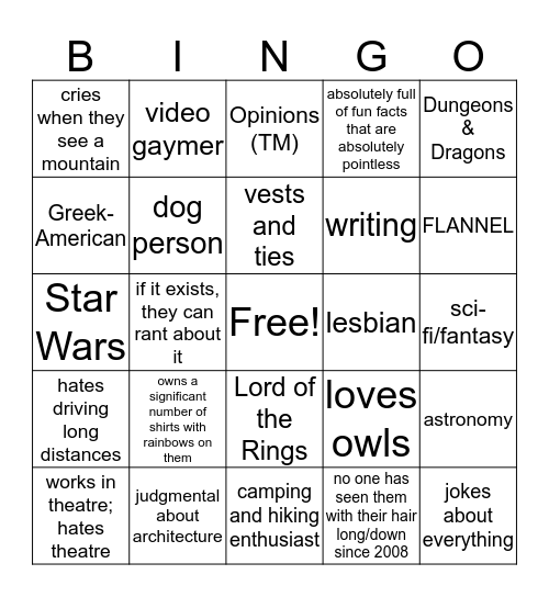 BINGO WITH LENNY @BREQVENDAAI Bingo Card