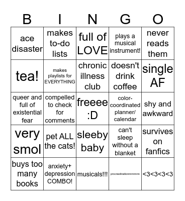 Are you like Sky shorter-than-her-tbr-pile? Bingo Card