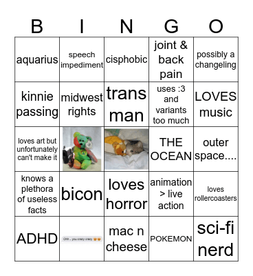 din bingo (dingo) Bingo Card
