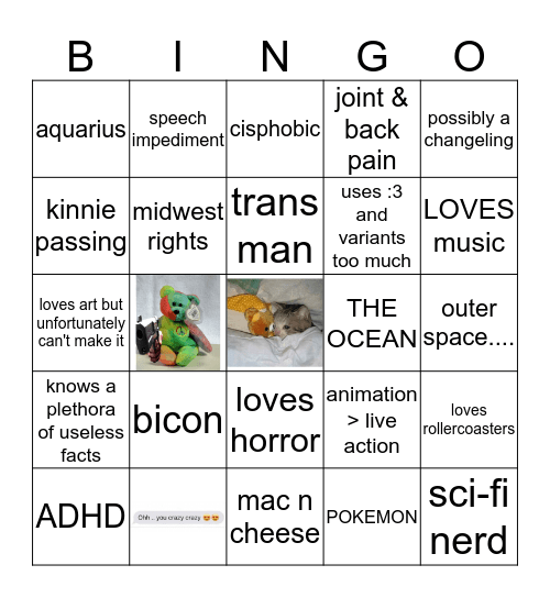 din bingo (dingo) Bingo Card