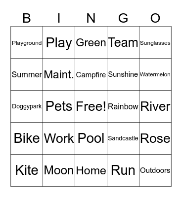 Sheridan Square 2019 Bingo Card