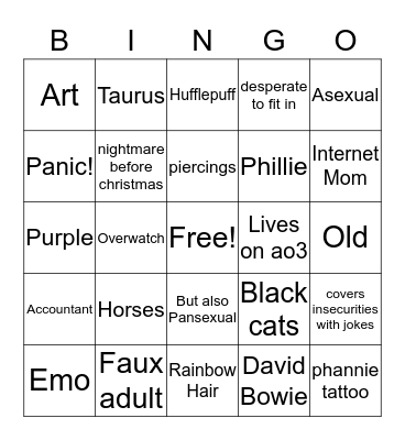 Linds Bingo Card