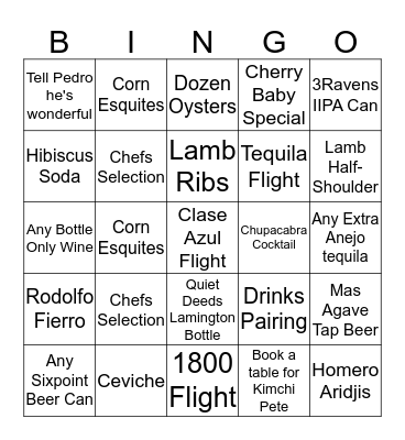 MesaMesa Ding Dong Bingo Card