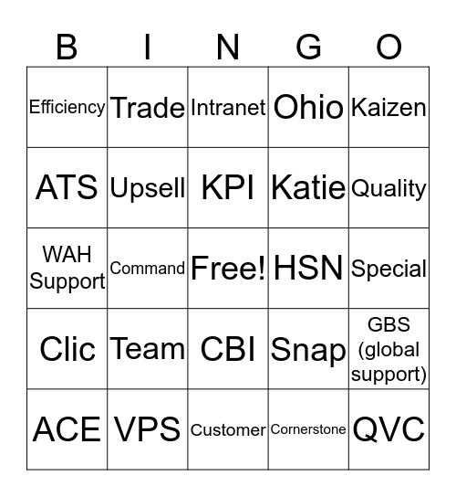 It's Fun Here! Bingo Card