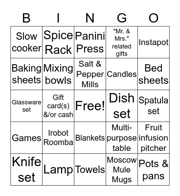 Fla-BINGO! Bingo Card