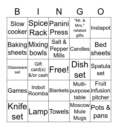 Fla-BINGO! Bingo Card