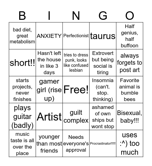 Free Refill/Cornniblets Bingo Card