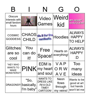 Dragonleelee Bingo ^w^ Bingo Card