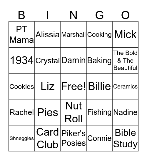 June Bingo Card