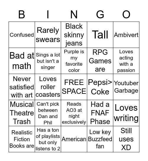 ElStarbursto Bingo  Bingo Card